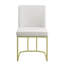 Chaise d'appoint rembourrée en velours Xaniya