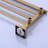 32 in Wall Mounted Towel Rack Double Towel Bars Stainless Steel in Brushed Gold-103555552-116788281