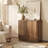 Simms 35" Modern Sideboard Buffet Cabinet - Brown Walnut