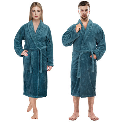 Ibanez Warm Fleece Super Soft Adult Unisex Bathrobes -  Alwyn Home, 7BDA0E9126A84B2BA0860EFE3CAFC6F0