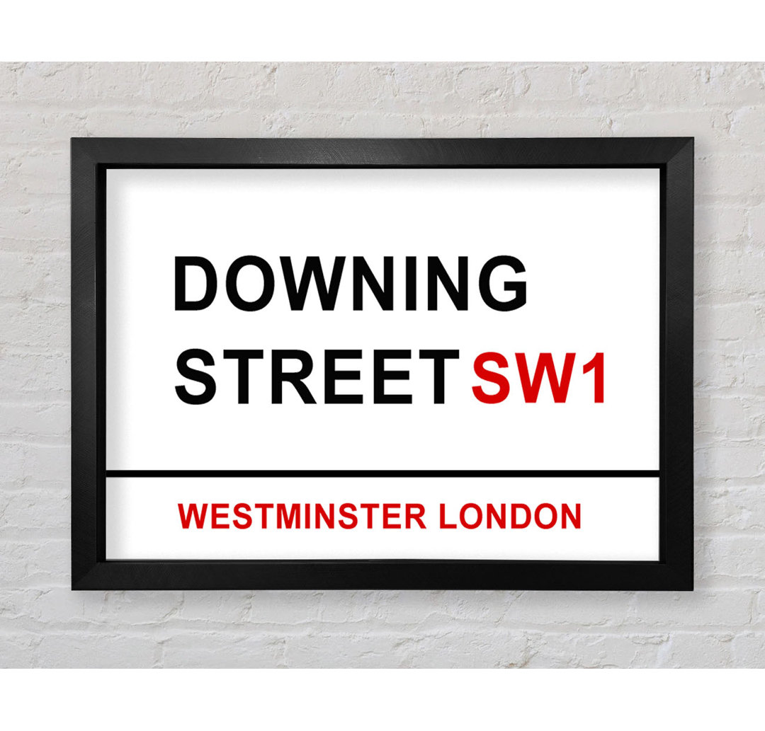 Downing Street Signs Gerahmter Druck