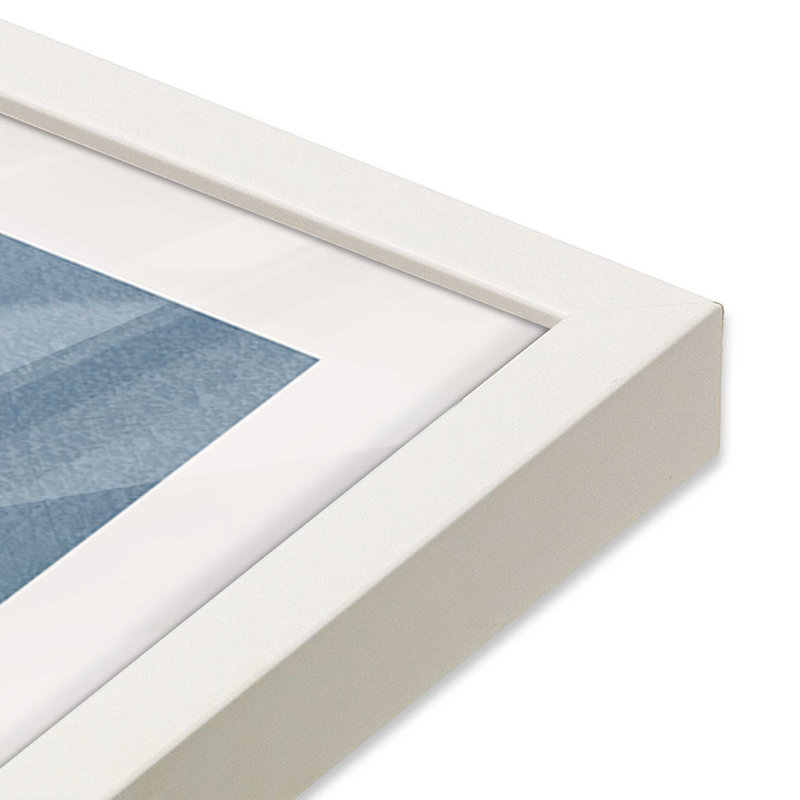 Twilight Stripes v1, Papier avec cadre simple opaque blanc, H 21 po x l 17 po x P 1,25 po