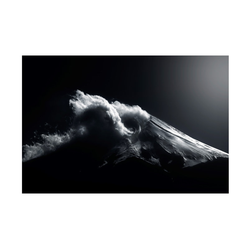 Art sur toile du mont Fuji, H 16 po x l 24 po