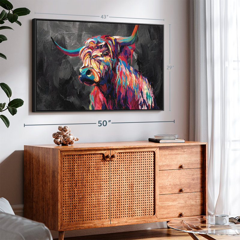 Animal «Cow Abstract», H 43 po x l 29 po