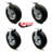 Pneumatic Wheel Set 2 Swivel 2 Rigid