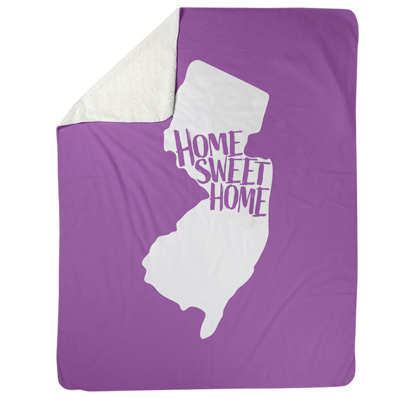 Jeté polaire new jersey the home, l 52,5 po x L 62,5 po, Violet