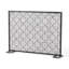  Pare-étincelles contemporain, conception élégante à panneau unique avec filet durable et accents modernes, protection élégante pour les foyers, argent