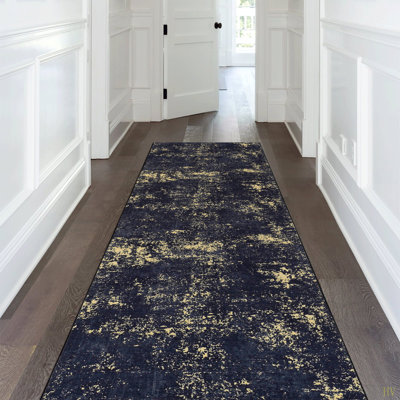 2'6''X10' Runner, Washable Rug, Low-Pile, Non-Slip, Non-Shedding, Foldable, Kid & Pet Friendly - Area Rugs For Living Room, Bedroom, Kitchen, Dining Room Rug ( 2'6''X10')