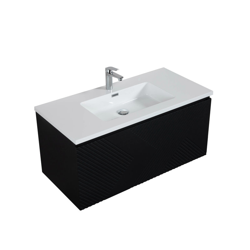 Meuble-lavabo mural simple l 39 po x P 19 po x H 19 po