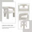 Ensemble de 2 chaises d'appoint Loma Beige Boucle