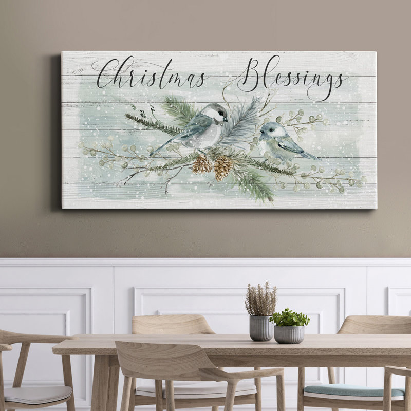 " Christmas Blessings ", 16" H x 8" W x 1" D
