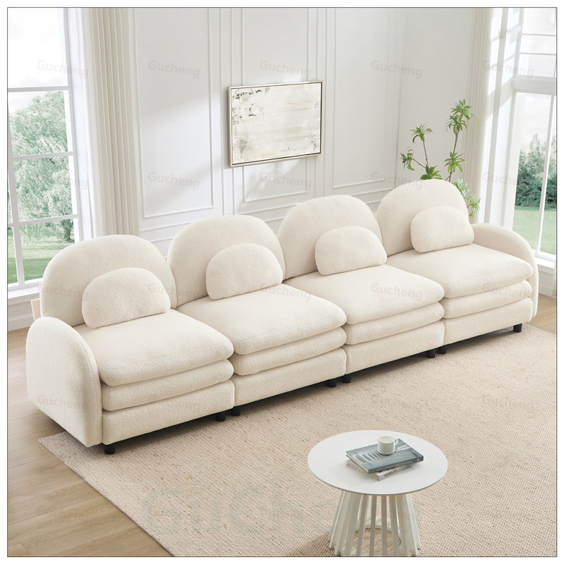 Canapé 4 places Teddy, White