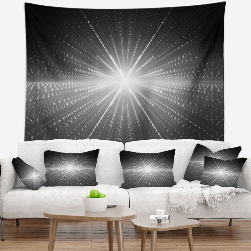 Tapisseriee abstraite étoile lumineuse dans galaxy, H 78 po x l 92 po