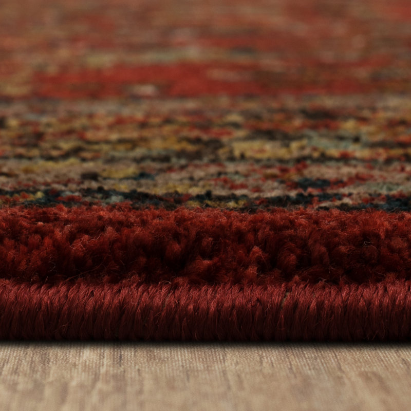 Gray Rectangular Stain-Resistant Synthetic Area Rug