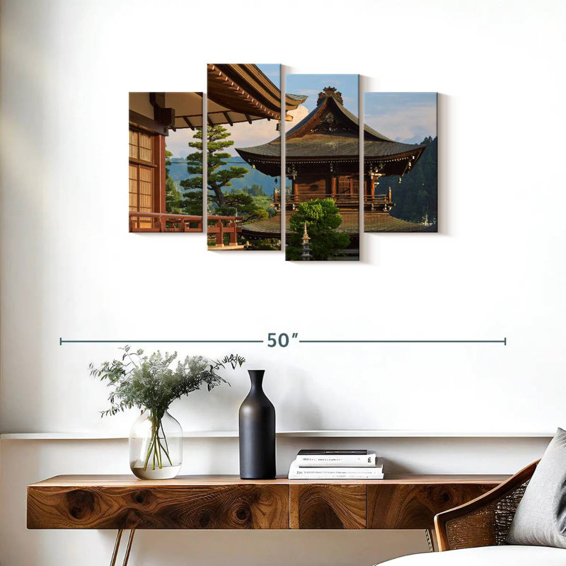 Lilie Temples In Takayama, 22" H x 36" W