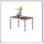 Ensemble de salle à manger 7 pièces de style transitionnel avec plateau en chêne et 6 chaises d'appoint rembourrées en blanc antique pour un repas élégant-1538299204