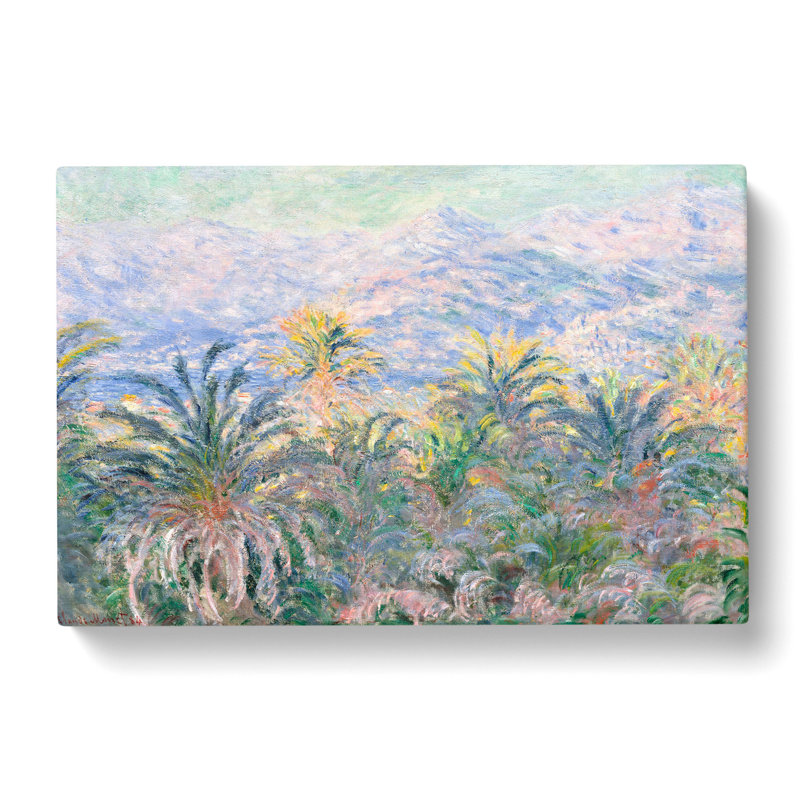 Palm Trees At Bordighera by Claude Monet - Wrapped Canvas, 35cm H x 50cm W x 3cm D