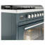 ILVE Professional Plus II 48 cuisinière à double combustible, 5 brûleurs scellés, plaque chauffante (bleu gris)-98168227-98168228