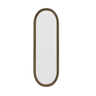 Iron Art Oval Retro Mirror, Antique Effect,Wall Hanging,Suitable For Living Room,Bedroom, Entrance