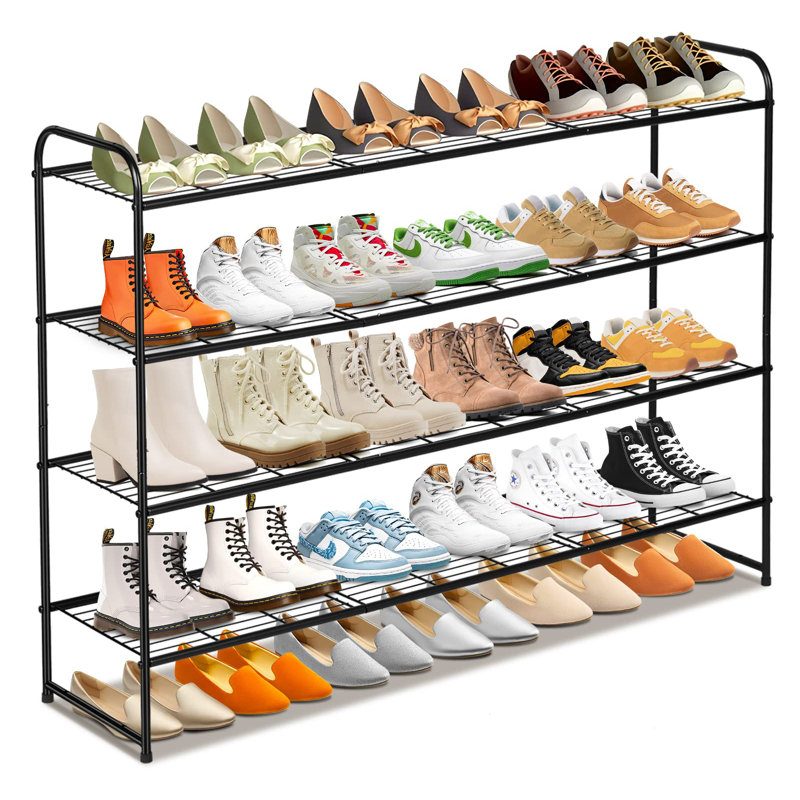 24 Pair Stackable Shoe Rack