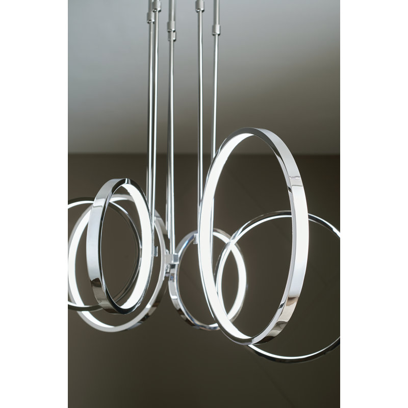 Fabela 6 - Light LED Pendant, Chrome