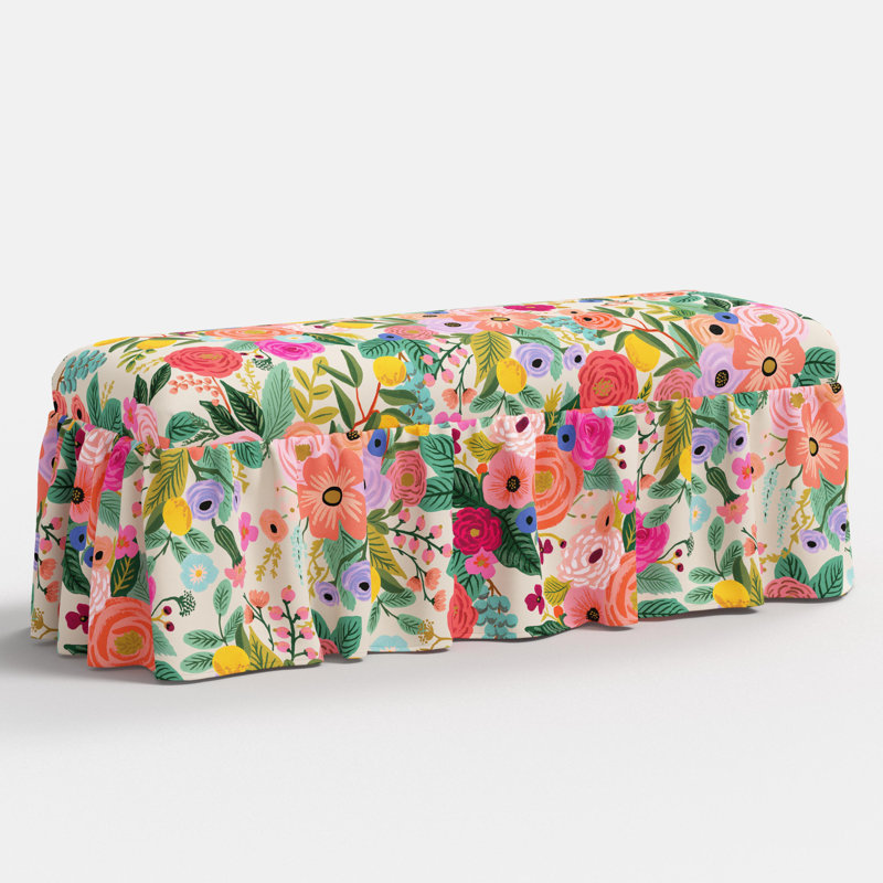 Surrey Dining Bench In Garden Party, Multi Flower