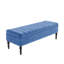 Safar Striped Ottoman Storage Bench – Upholstery Plush Velvet Shoe Bench with Black Turned Wooden Legs-521705319-520219408