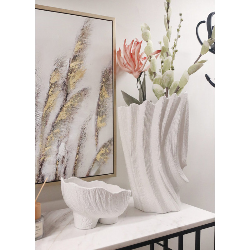 Vase, H 28 po x l 20 po x P 48 po