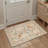 Fawnwood Floral Machine Washable Beige / Green Indoor Area Rug with Non-Slip Backing-2004686525
