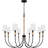 Abdulahi 8-Light Matte Black Chandelier