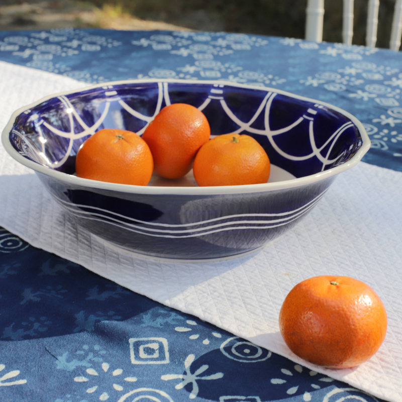Bol de service 12 "Blue Garden