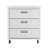 Fortress 30" W Modern 3-Drawer Metal Mobile Garage Storage Cabinet in White-600576513