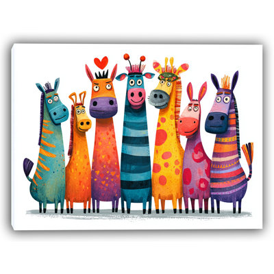 Happy Herd Portrait - Wrapped Canvas Wall Art