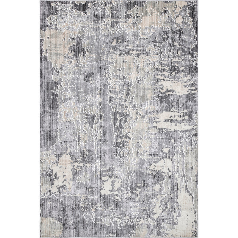 Tapis argenté Modoc, Rectangle 3 pi x 5 pi