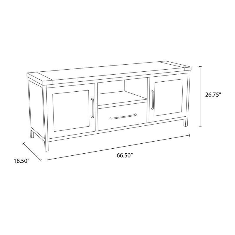 Crédence de rangement 45,5 W Ezzelino