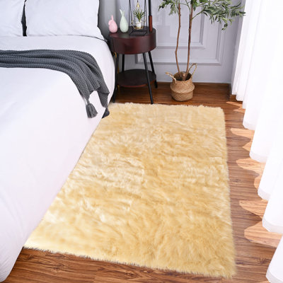 Chastyn Faux Sheepskin Indoor Rug