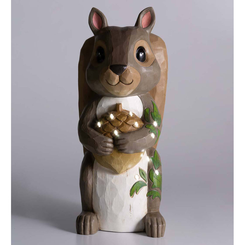 Plow & Hearth Squirrel Shorty Statue | Wayfair