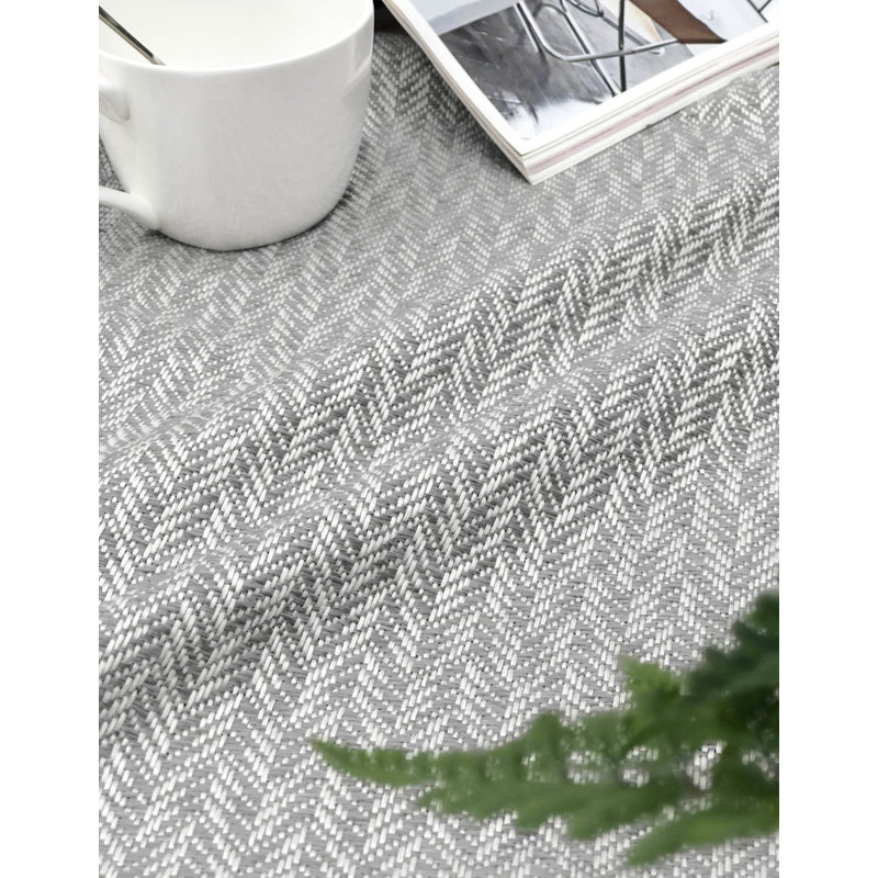 Marcelin Blackout Door Curtain Single Panel, Pale Grey