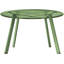 Table basse ronde en acier pour patio, table d'appoint d'extérieur résistante aux intempéries, grande table d'appoint pour terrasse de patio, vert haricot-883492341