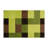 Checkered Green Indoor and Outdoor Area Rug-1290109375