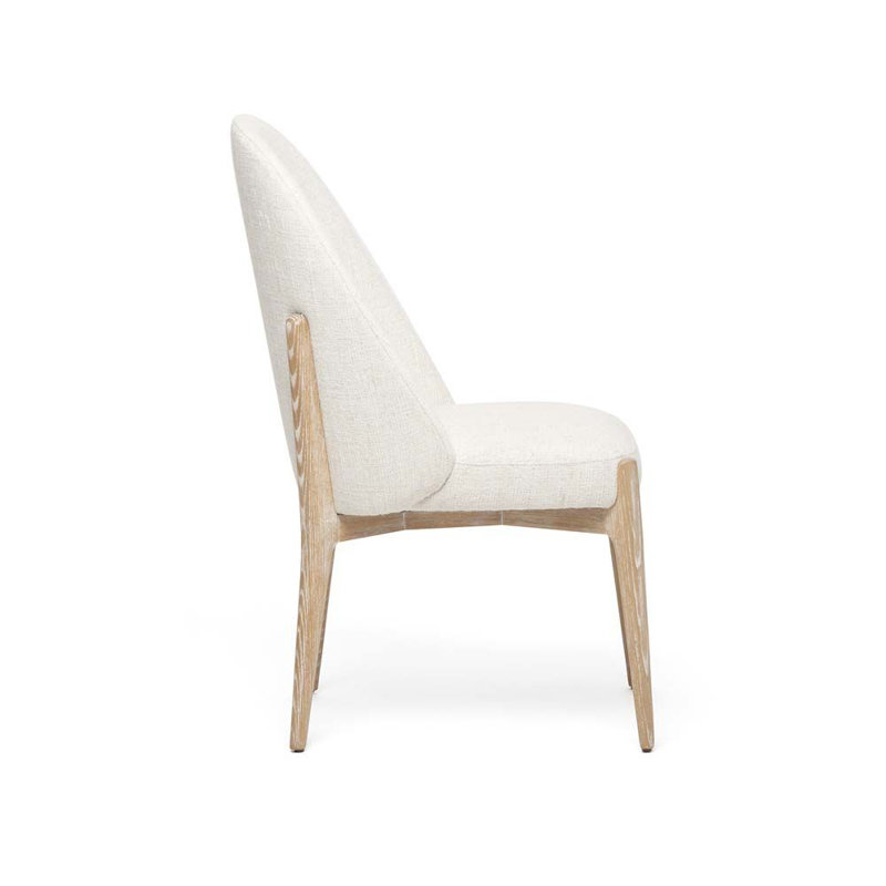 Oakley Upholstered Dining Chair, Whitewash