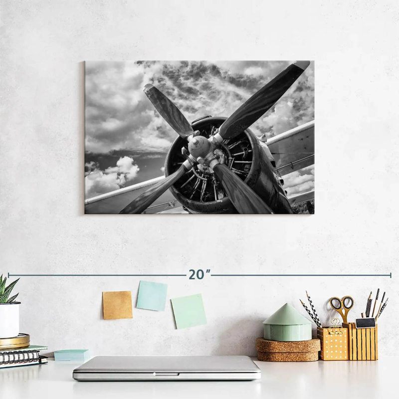 Mehar Monochrome Propeller, 8" H x 12" W