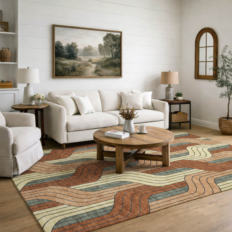 Tapis de qualité supérieure lavable à la machine Mayfield AMF2422, Paprika, 10 pi x 14 pi
