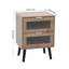40 cm W Acrylic Bedside Table