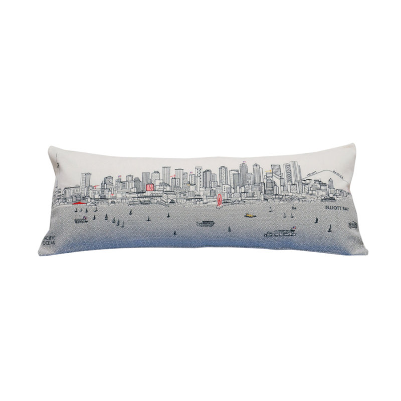Coussin lombaire 14 "x 35" Seattle, 14 po x 35 po, Crème