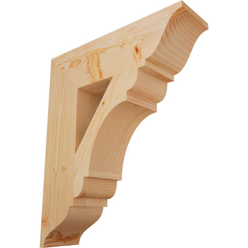 Support olympique traditionnel, H 26 po x l 5,5 po x P 22 po, Douglas (lisse)