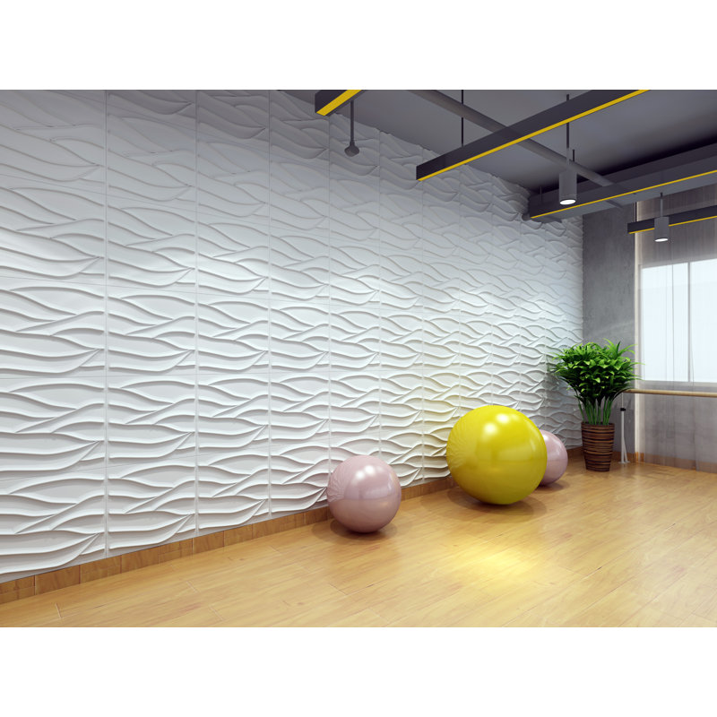 Panneau mural 3D blanc 19,7 po x 19,7 po Falkirk Ross (paquet de 10)