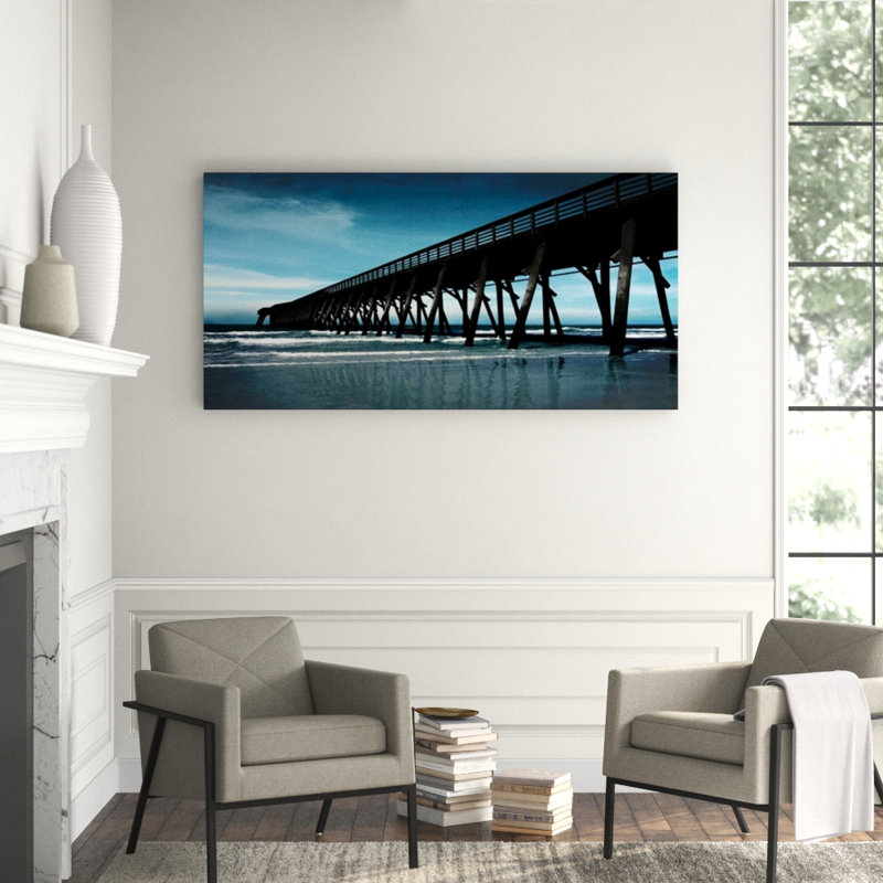 Pier II Print by Zoey Riley, Glass Coat, 36" H x 72" W