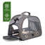 Portable Bird Travel Carrier with Perch and Stainless Steel Tray, Breathable Parrot Travel Cage for Parakeets and Small Pets, 33 x 26 x 24 cm
