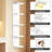 5-Tier LED Wall Shelf – White Floating Wall-Mounted Display & Storage Unit with Remote Control